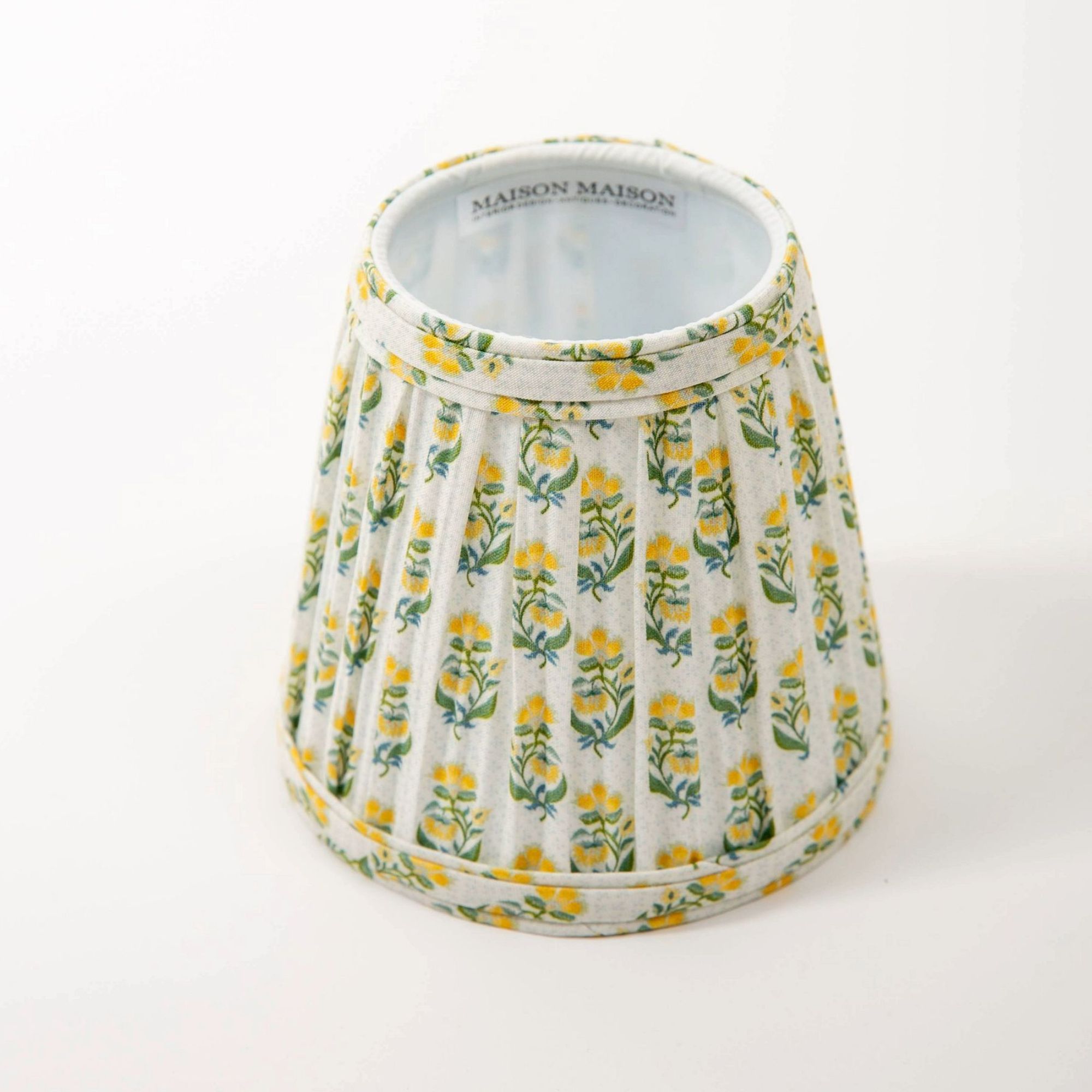 Maison Maison Pleated Block Print Shades Yellow