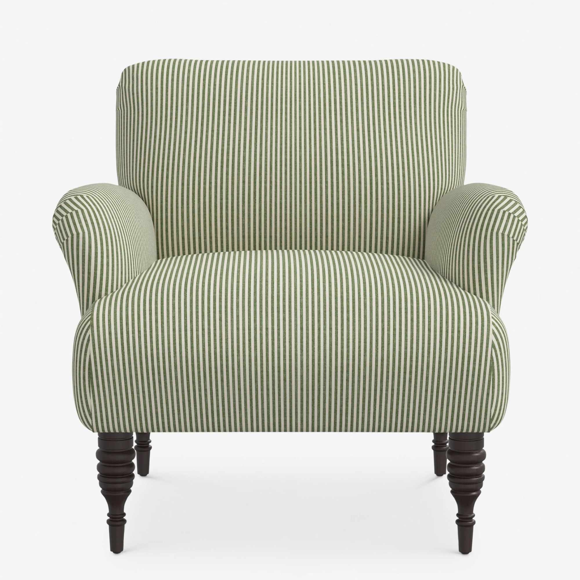 Vyolet Accent Chair (Olive Stripe)
