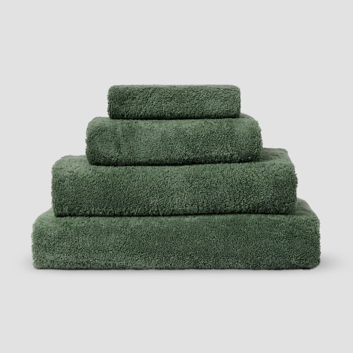 Green towels