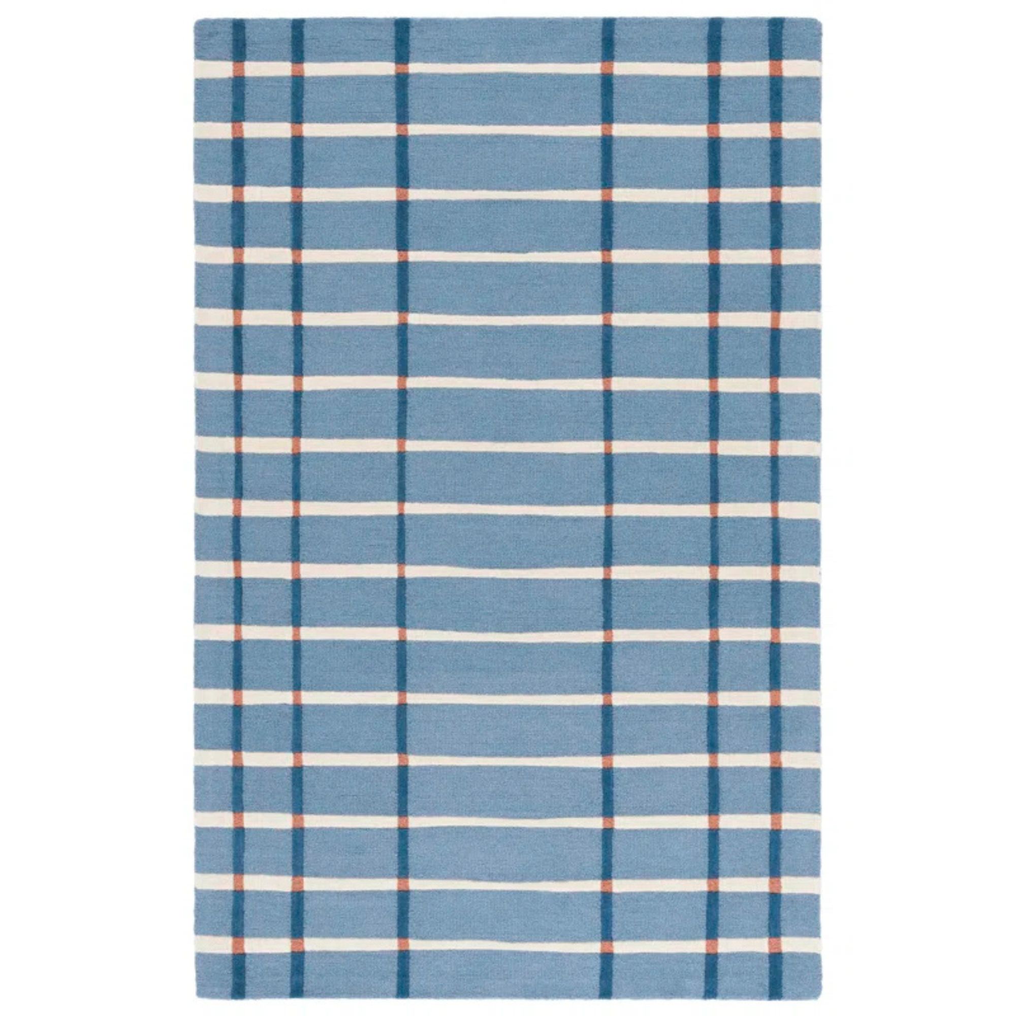 Zoticus Handtufted 80% Wool & 20% Cotton Striped Rug